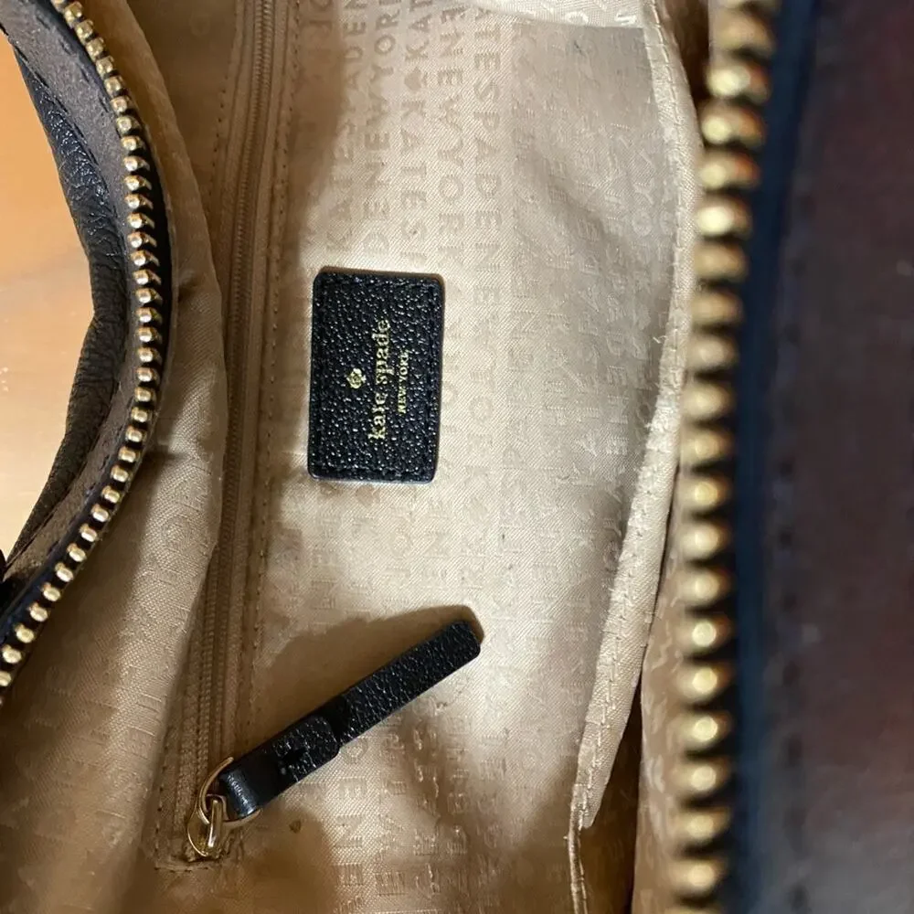 Kate Spade | Black Pebbled Leather Doctors Bag Satchel - Excellent condition!